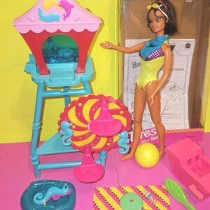 Barbie flip & dive Teresa Speedo Beach Doll & puppy water park